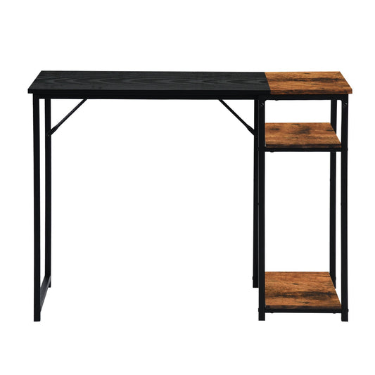 Dembe Shelves 100Cm Black Brown Desks