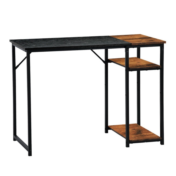 Dembe Shelves 100Cm Black Brown Desks