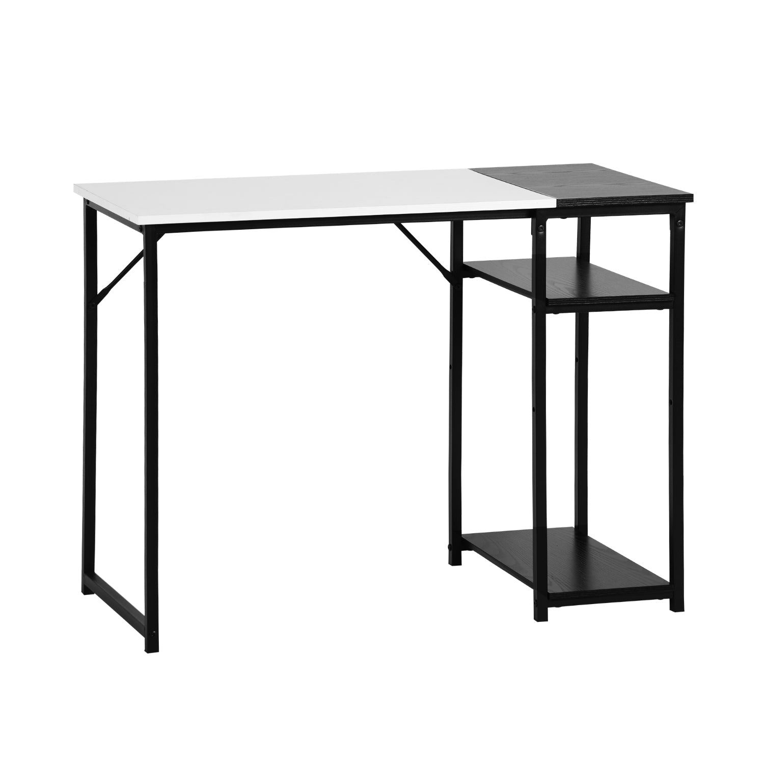 Dembe Shelves 100Cm Black White Desks