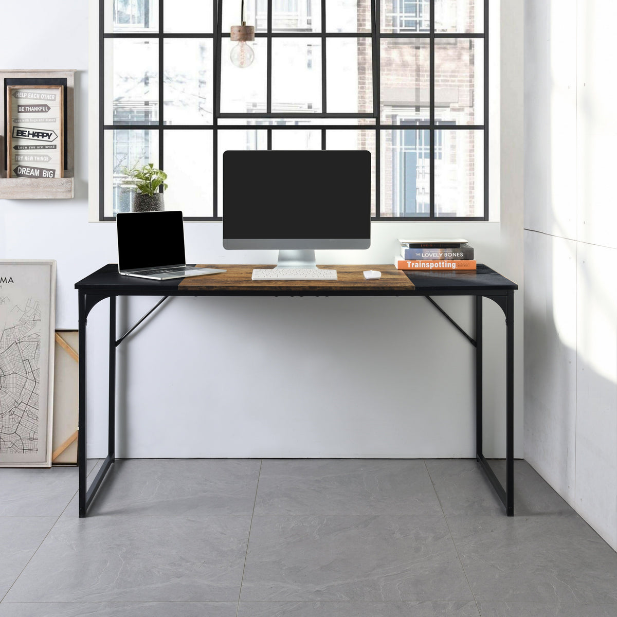 Dembe Vintage Black 140Cm A Desks