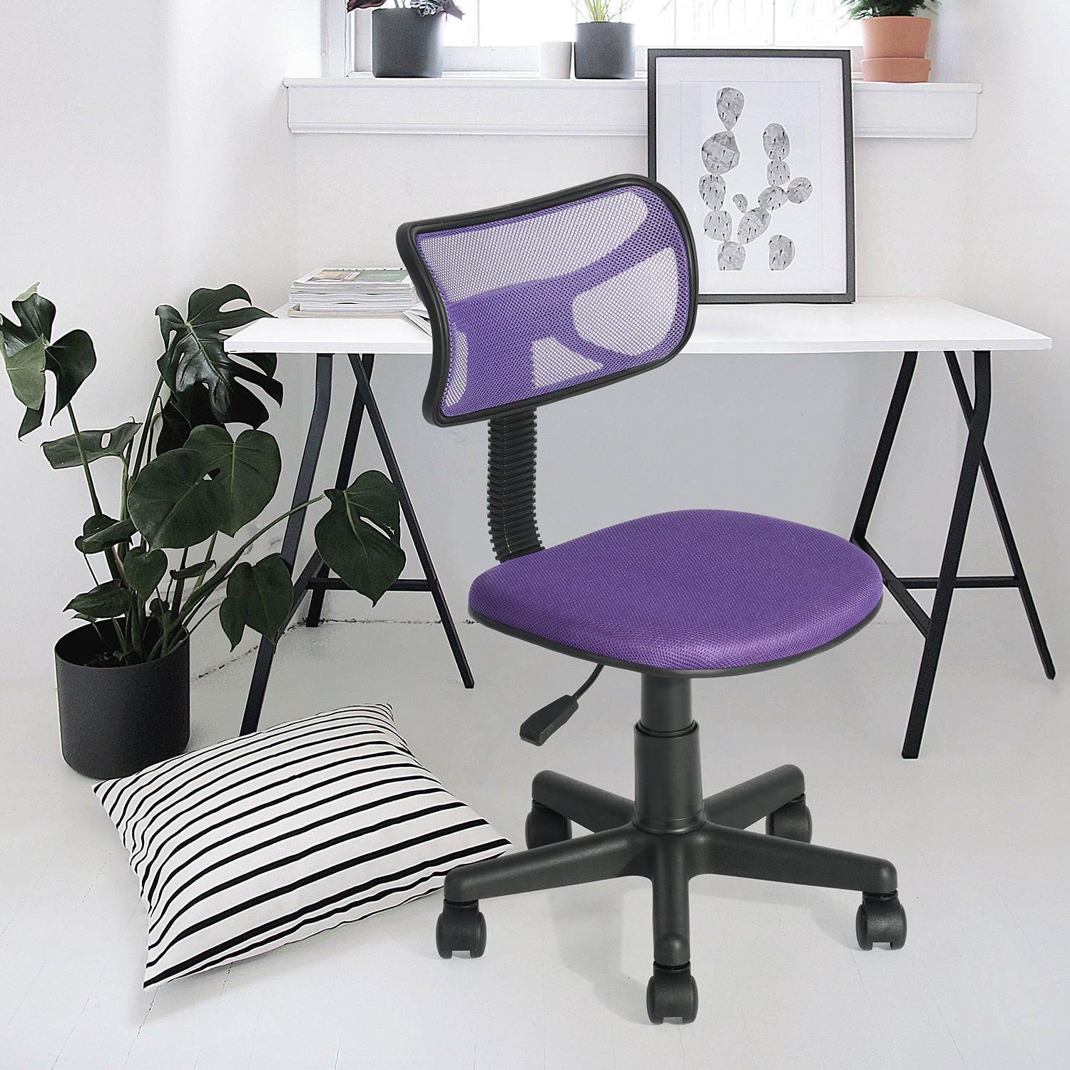 Dias Purple Office Chair