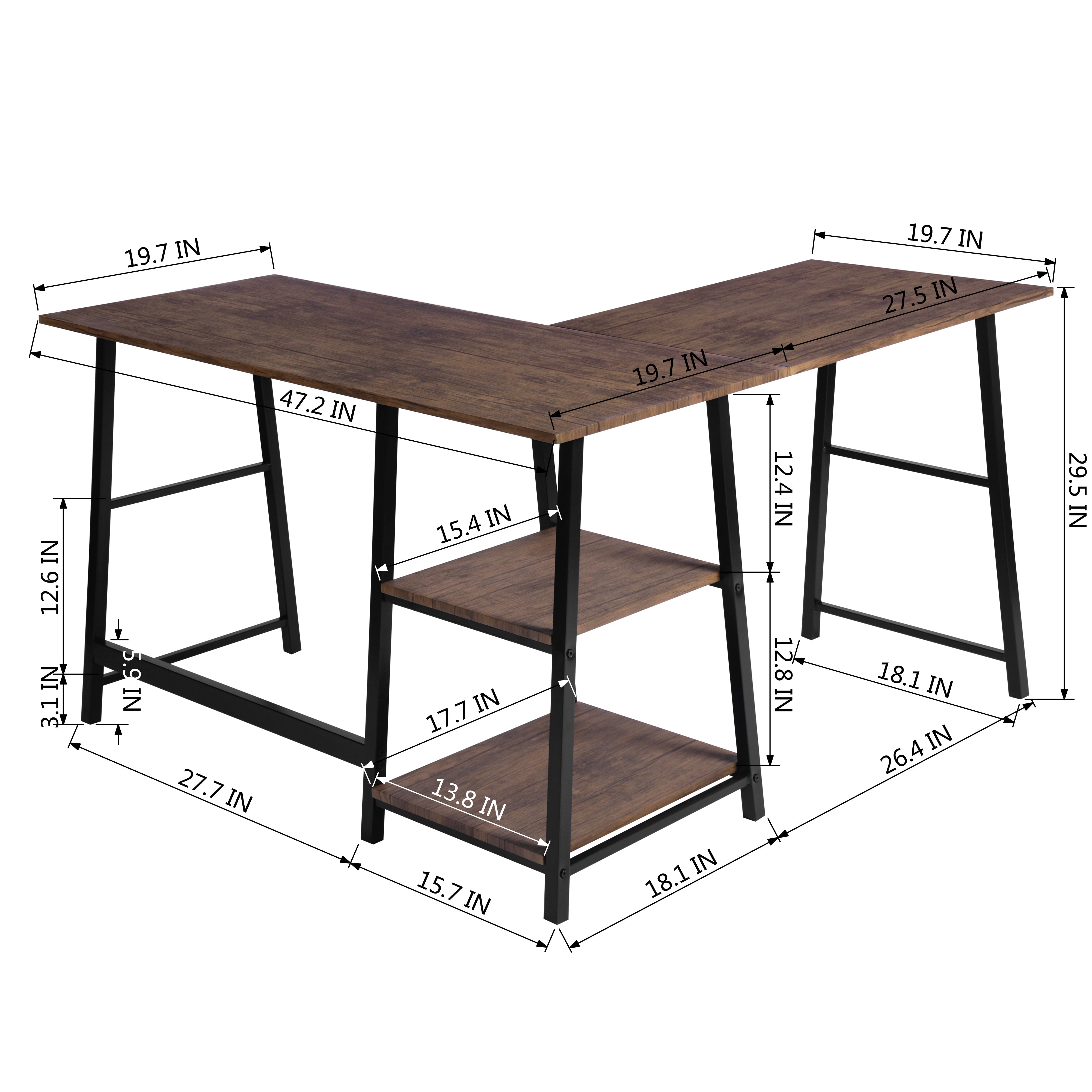 Drogba Teak Grain B Desks