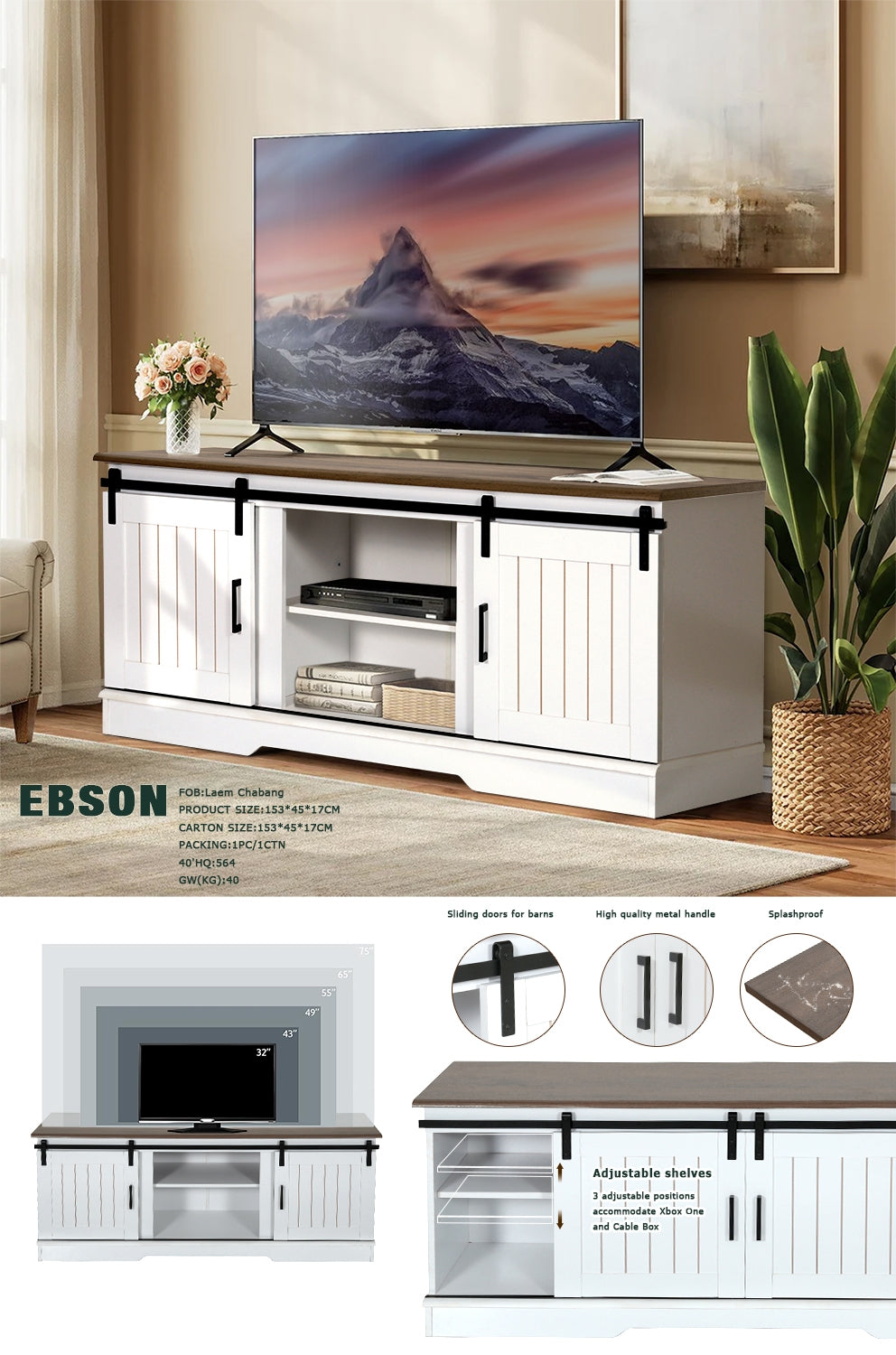 Ebson Tv Stands & Entertainment Centers