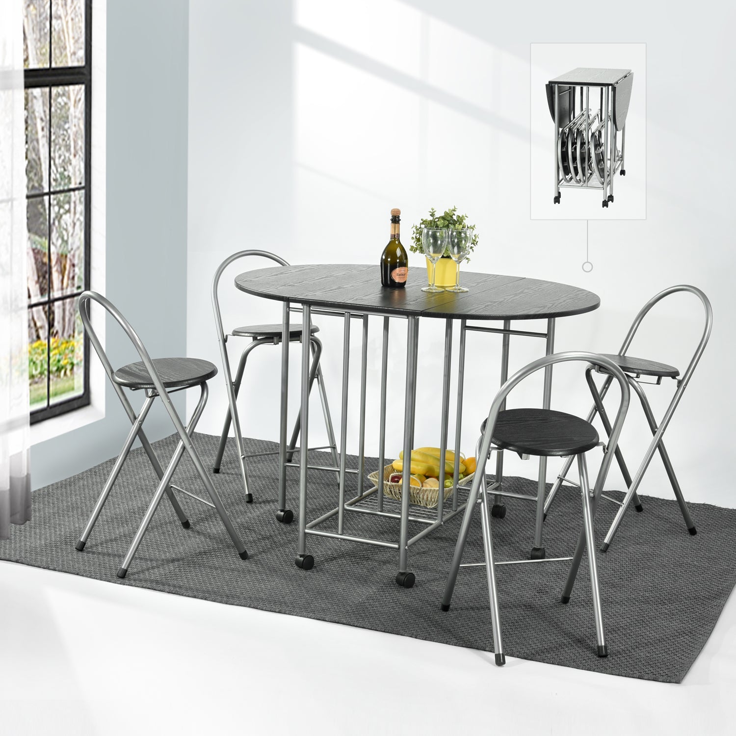 Emory Black Jm Dining Table Sets