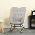 Epping Grey Natural Wood Rocking Chair