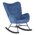 Epping Fabric Accent Chair With Dark Wooden Leg