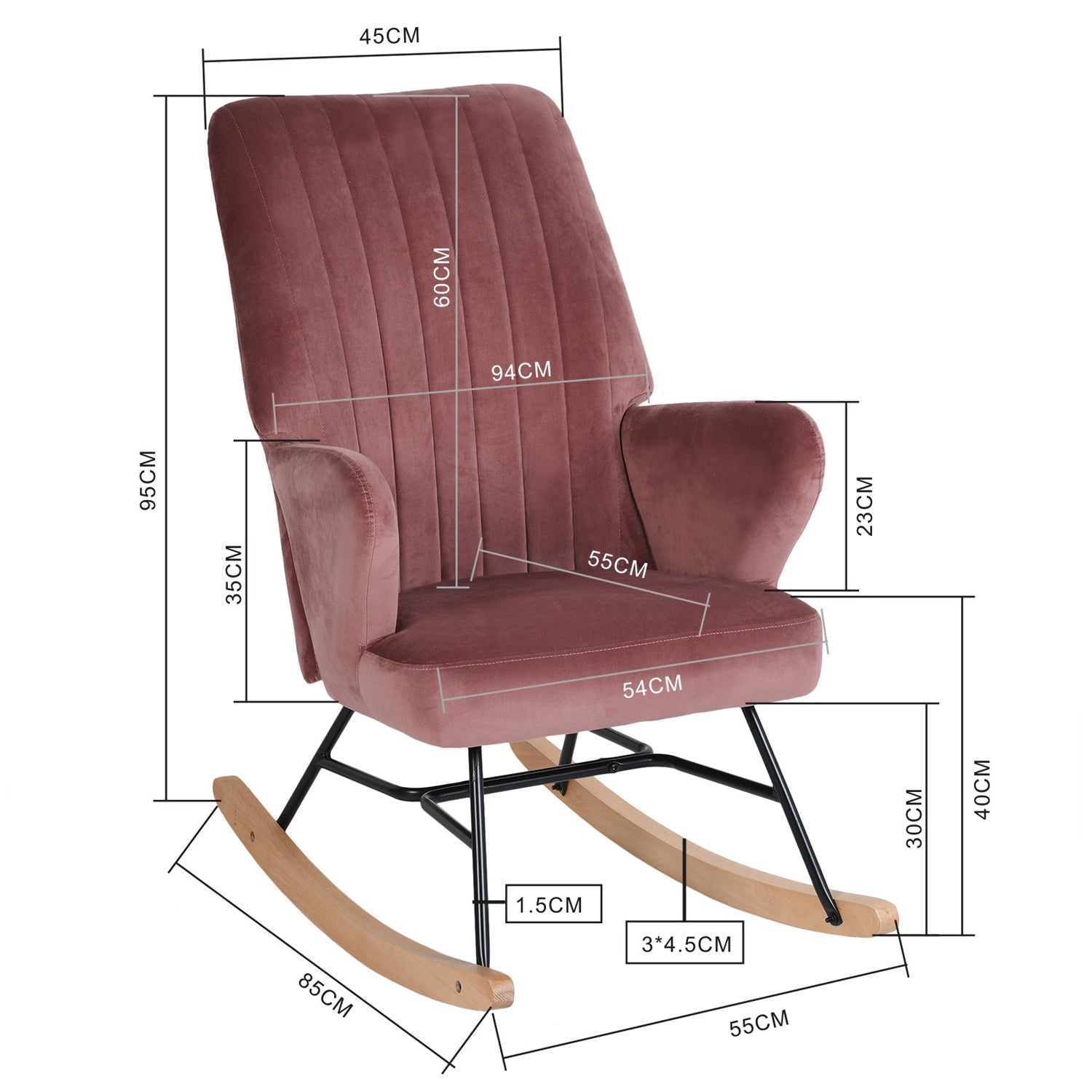 Erskine Pink Accent Chair