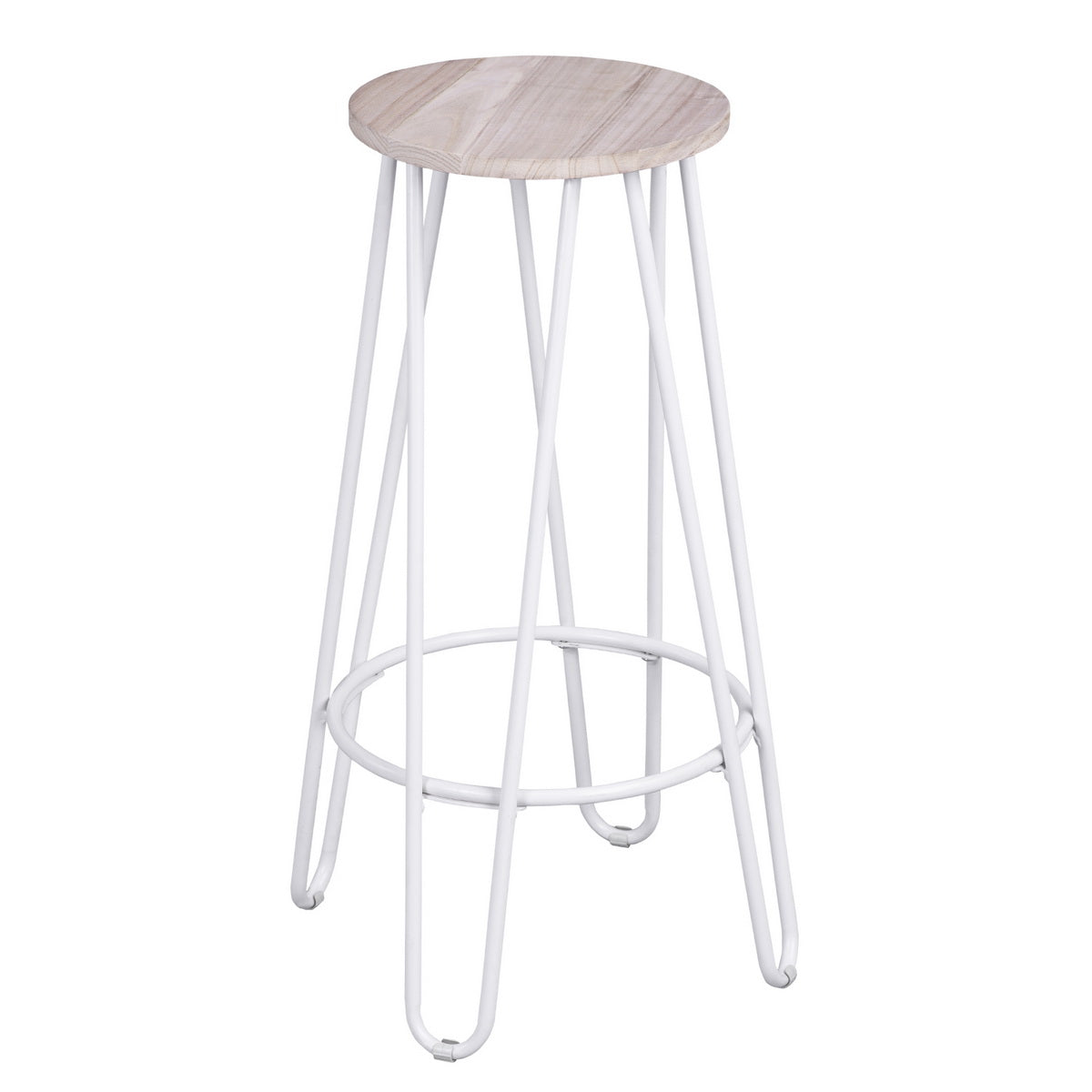 Essia Paulownia Wood Bar Stool