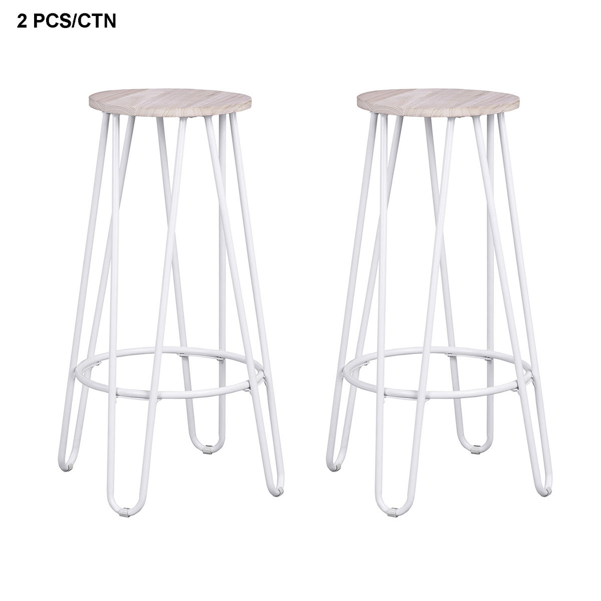 Essia Paulownia Wood Bar Stool