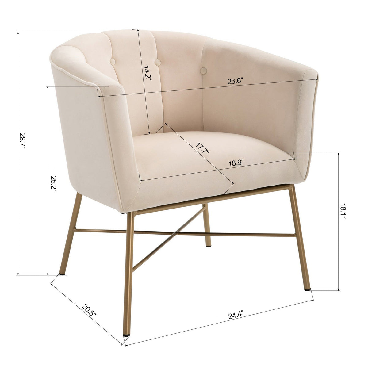 Falette Beige Accent Chairs