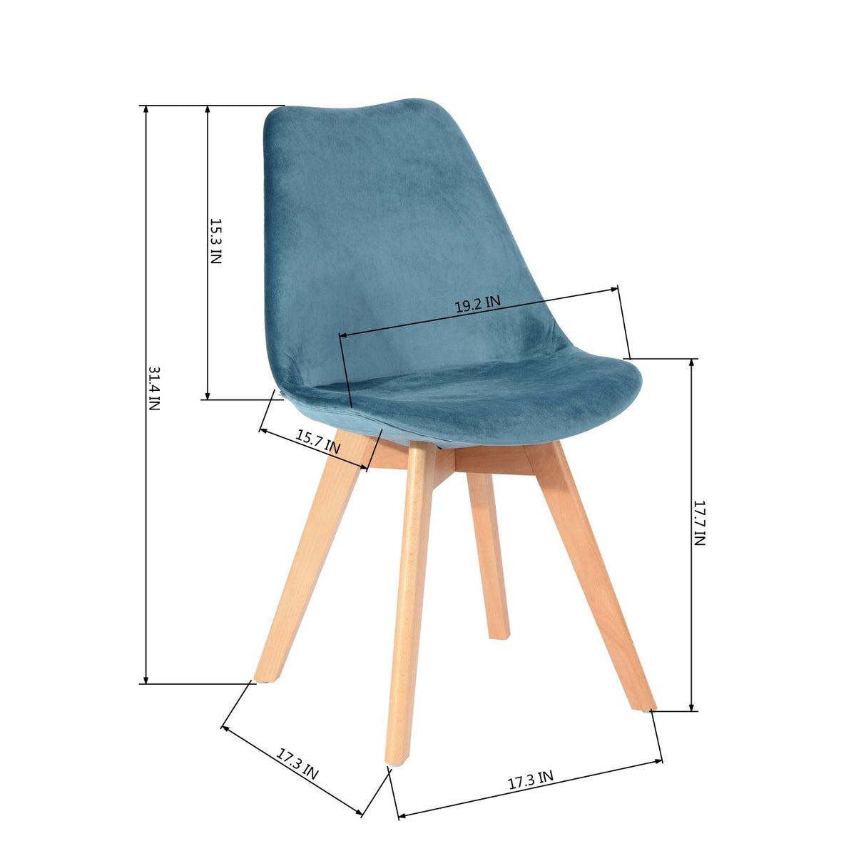 Fantetti Velvet Dining Chair