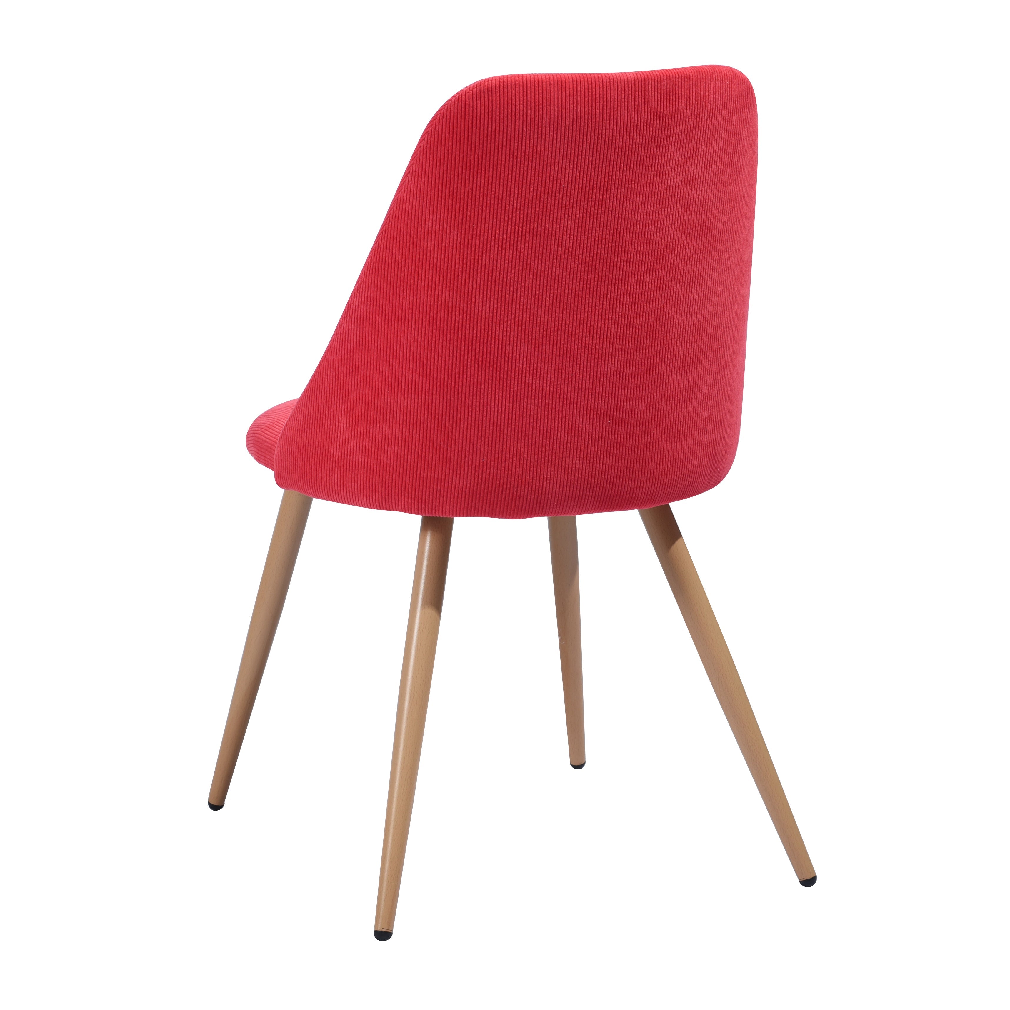 Felicio Corduroy Red Dining Chair