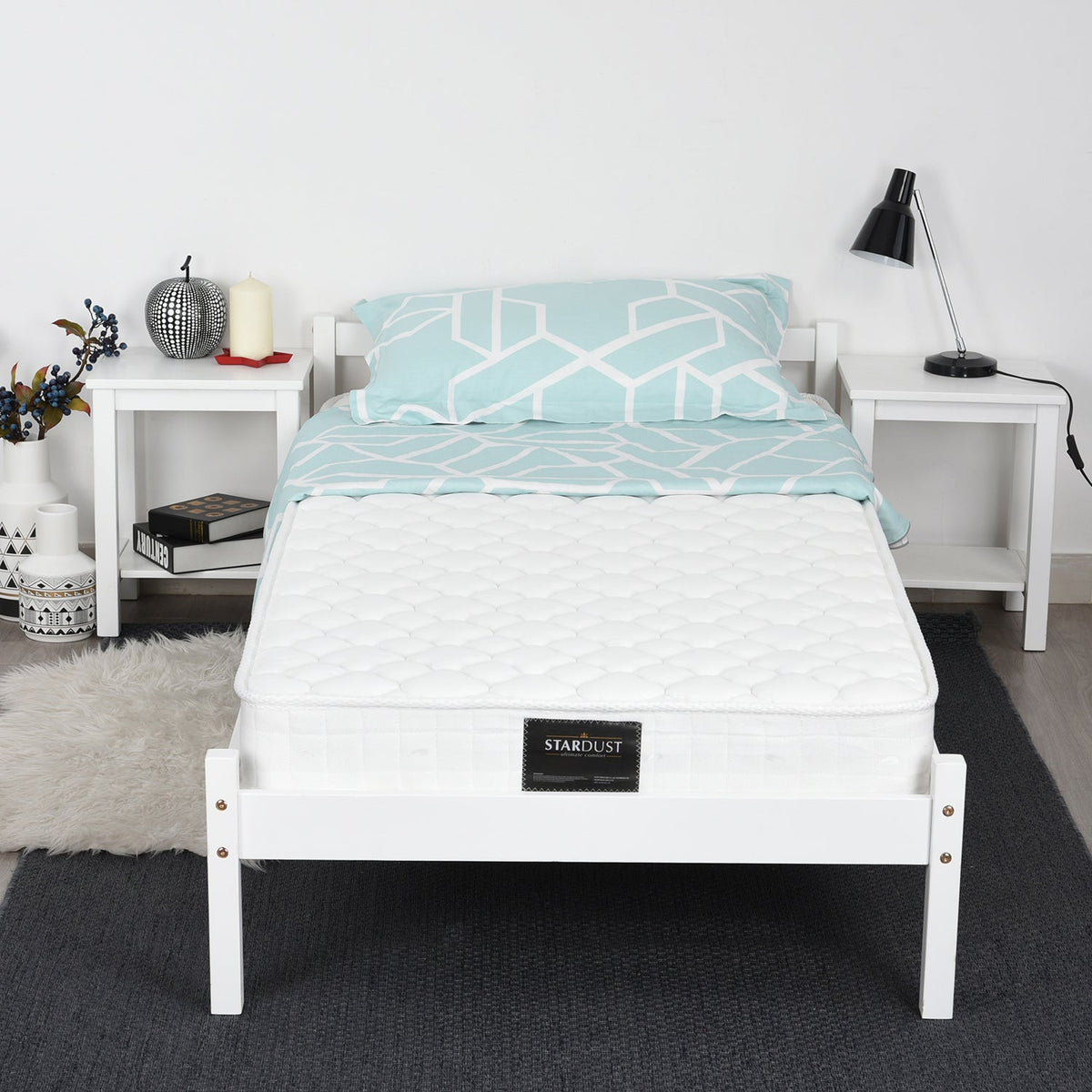 Firenze White Wooden Bedframe