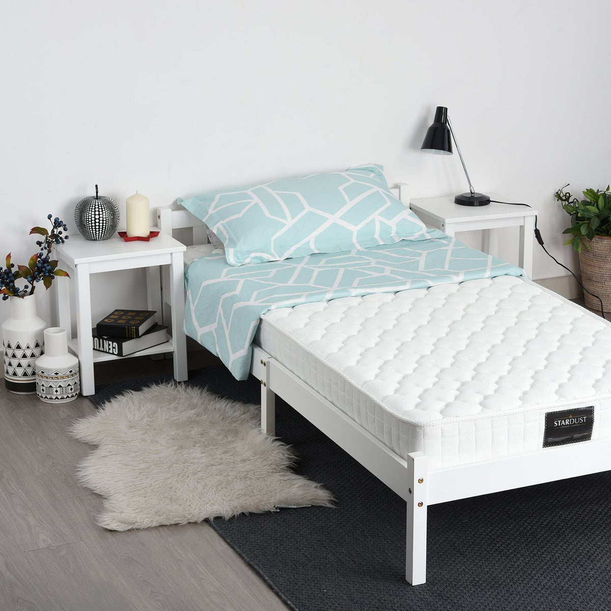 Firenze White Wooden Bedframe