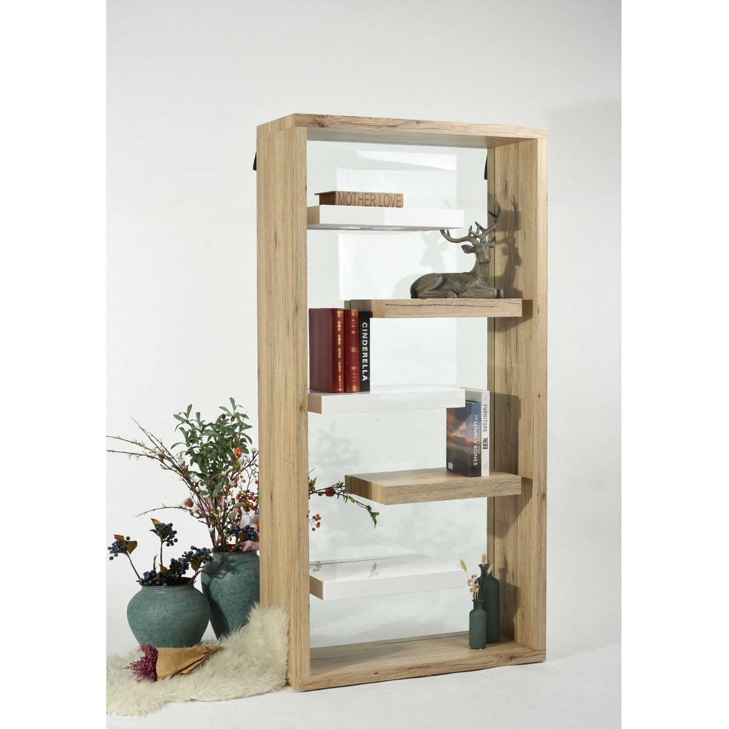 Float Wood Bookcases