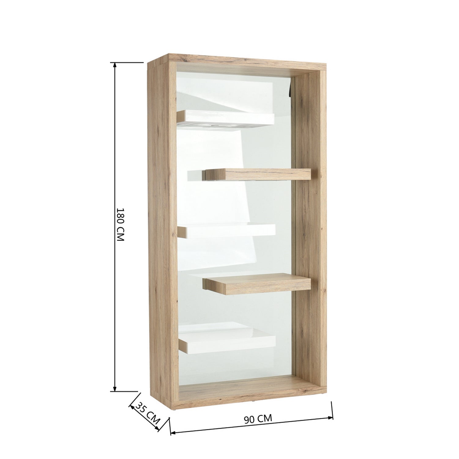 Float Wood Bookcases