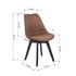 Frankfurt Suede Brown Dining Chair
