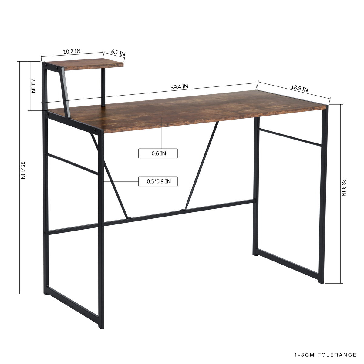 Fullavintage Brown Office Desk