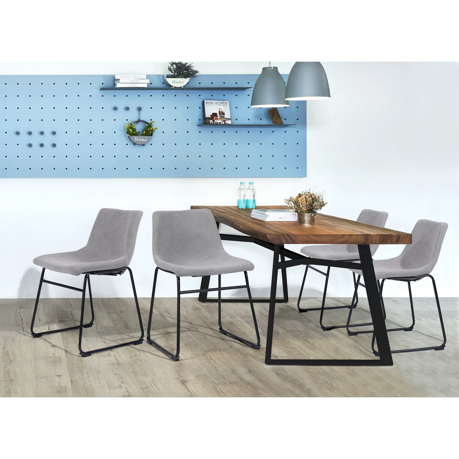 Genova Fabric Grey Dining Chair