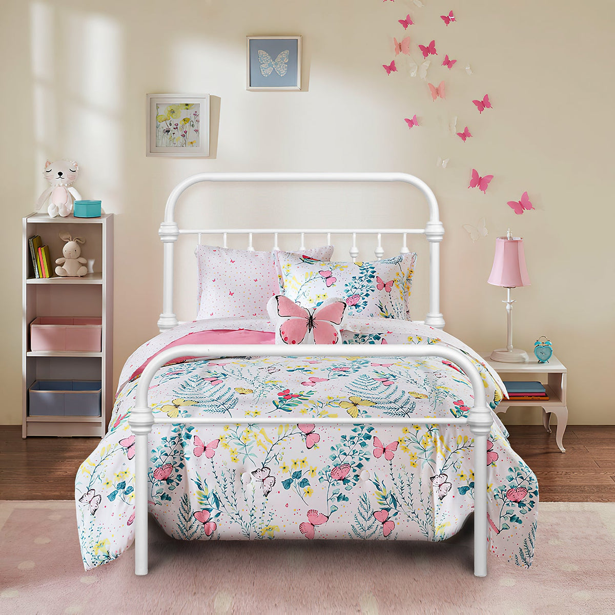 Gobert Twin White Beds
