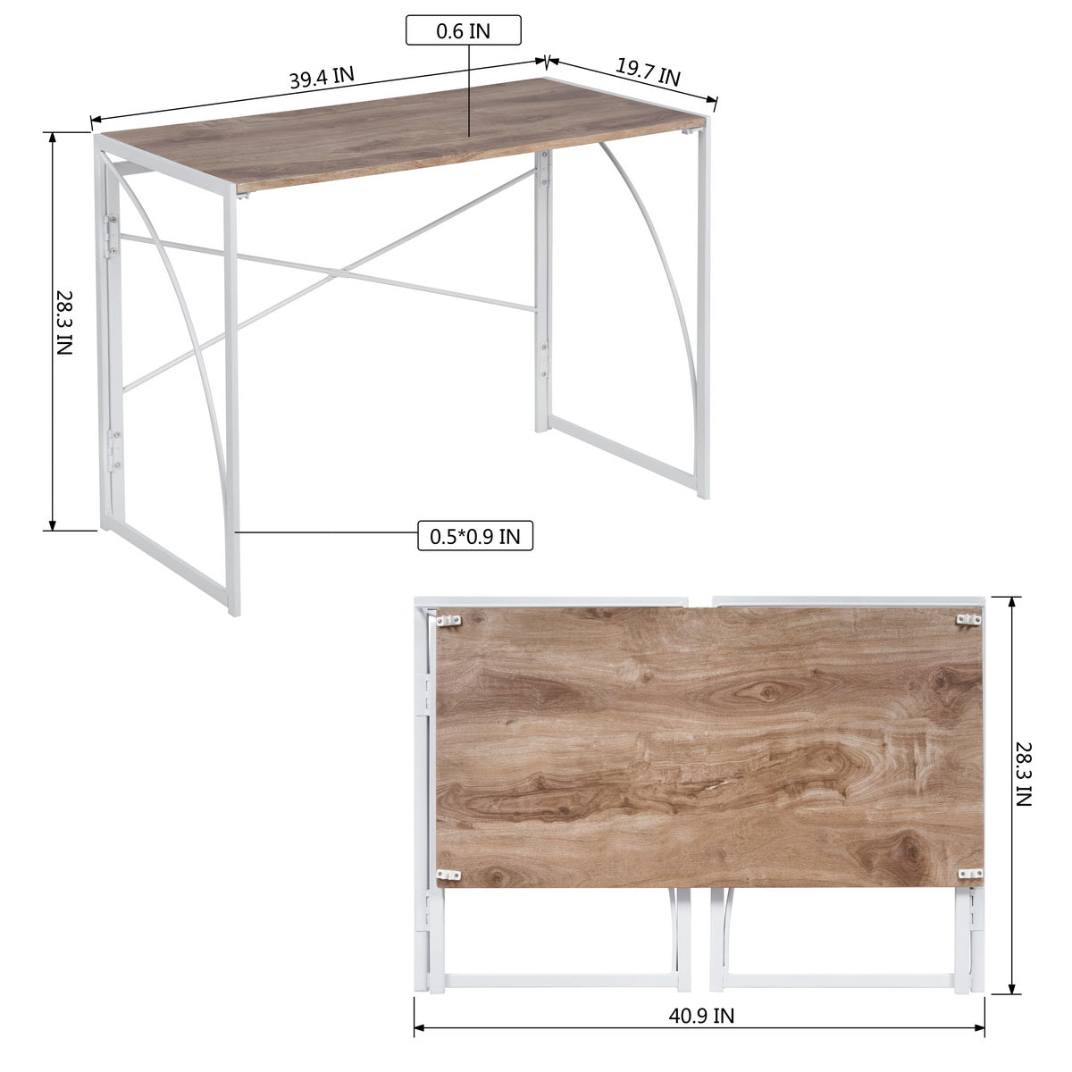 Guduric Oak Office Desk