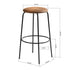 Hamer Suede Brown Barstool