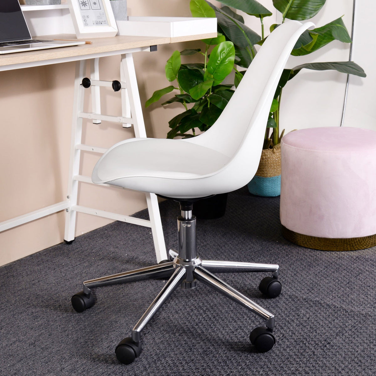 Higos Chromed Base Office Chair
