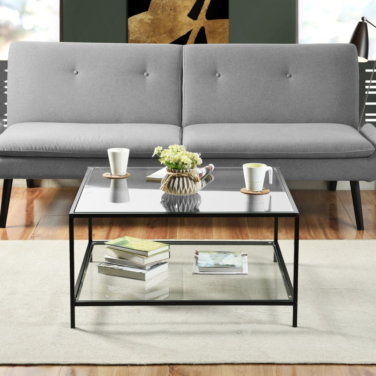 Hudd Glass Coffee Table
