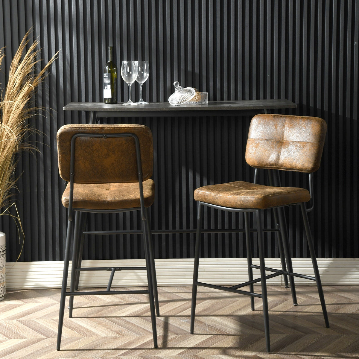 Independence Bar Bouton Suede Brown
