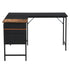 Isoud 124Cm Fabric Black Brown Desks