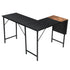 Isoud 124Cm Fabric Black Brown Desks