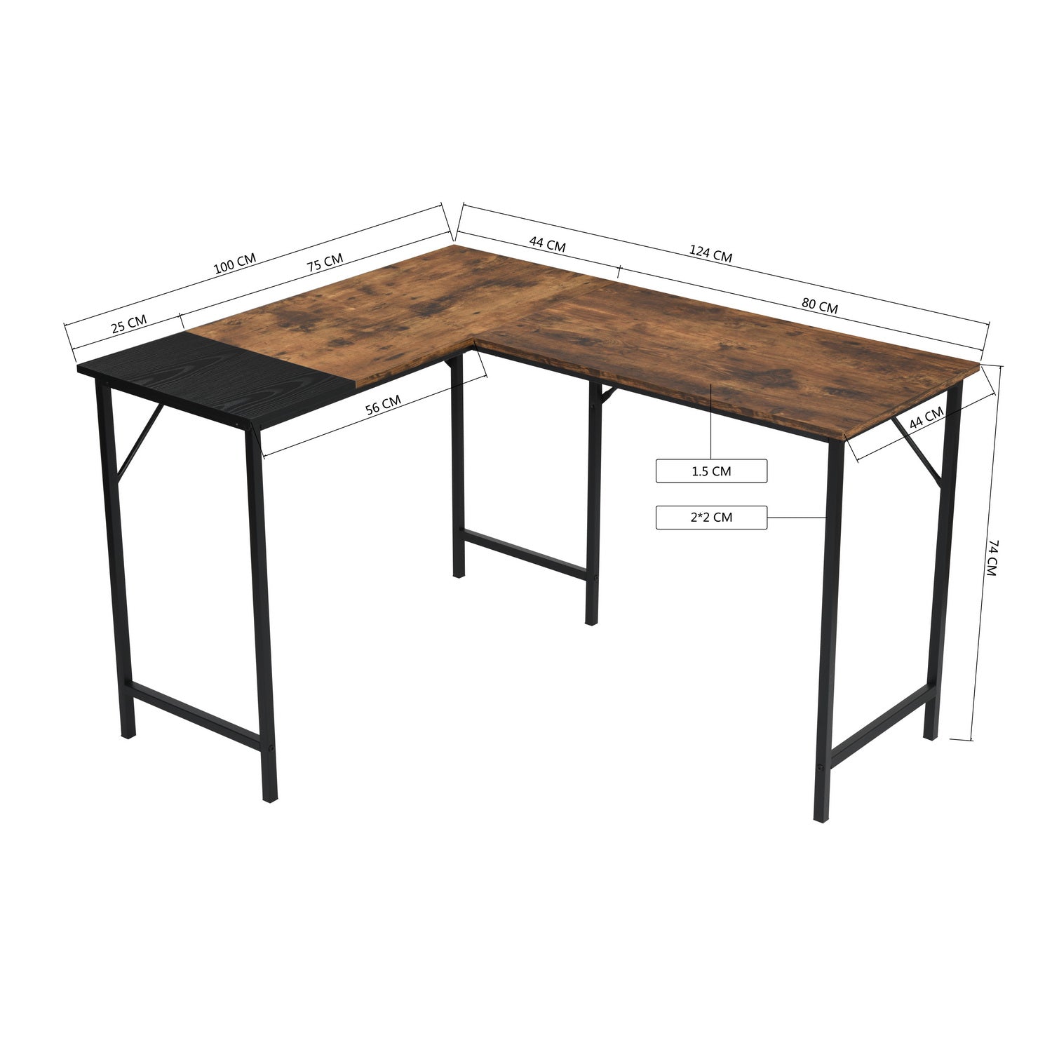 Isoud 124Cm Desks