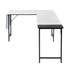 Isoud 148Cm Fabric Black White Desks