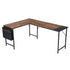 Isoud 148Cm Fabric Black Brown Desks