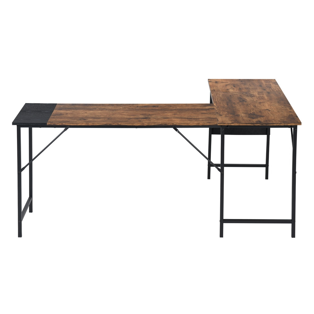 Isoud 148Cm Fabric Black Brown Desks