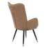 Kas Fabric Brown Black Gold Leg Ukfr  Accent Chairs