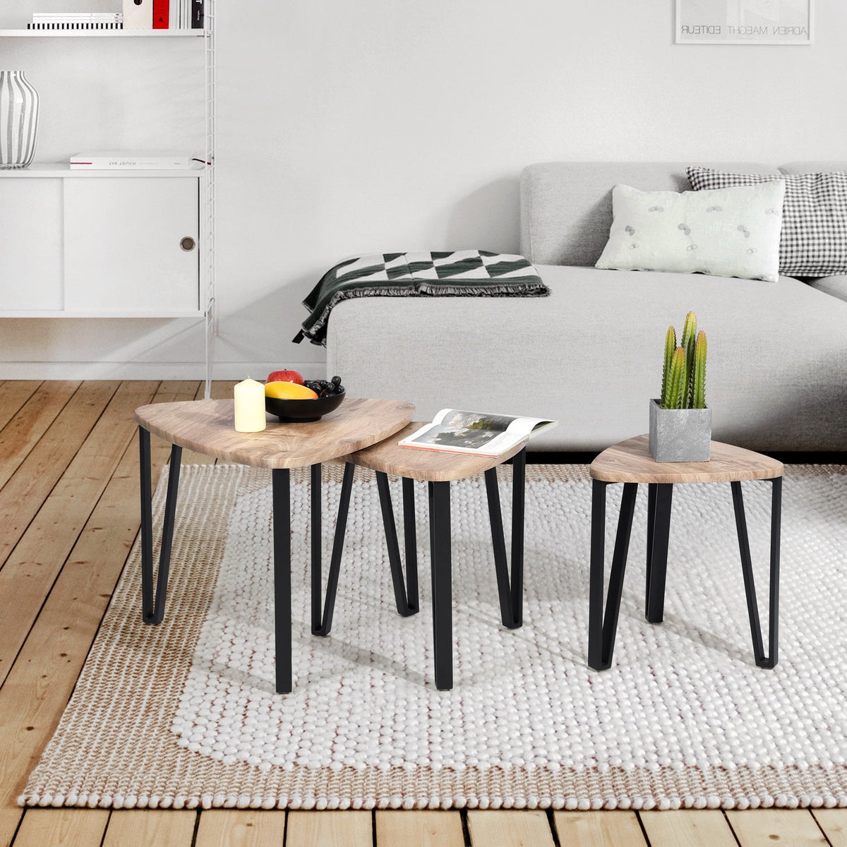 Kauwhata Oak Balck Leg A Coffee Tables