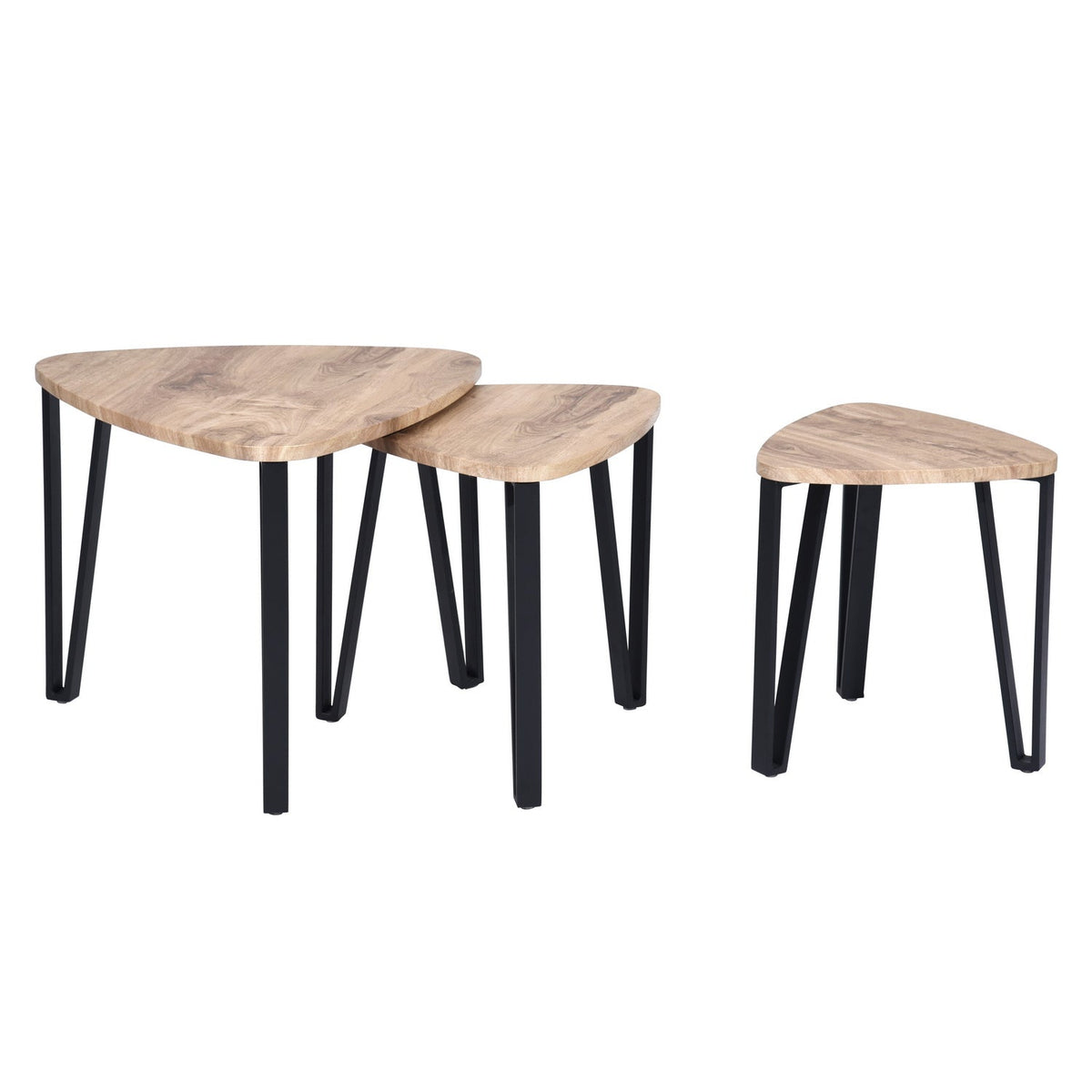 Kauwhata Oak Balck Leg A Coffee Tables