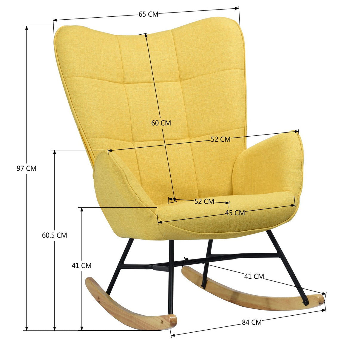 Kelan Yellow Accent Chairs