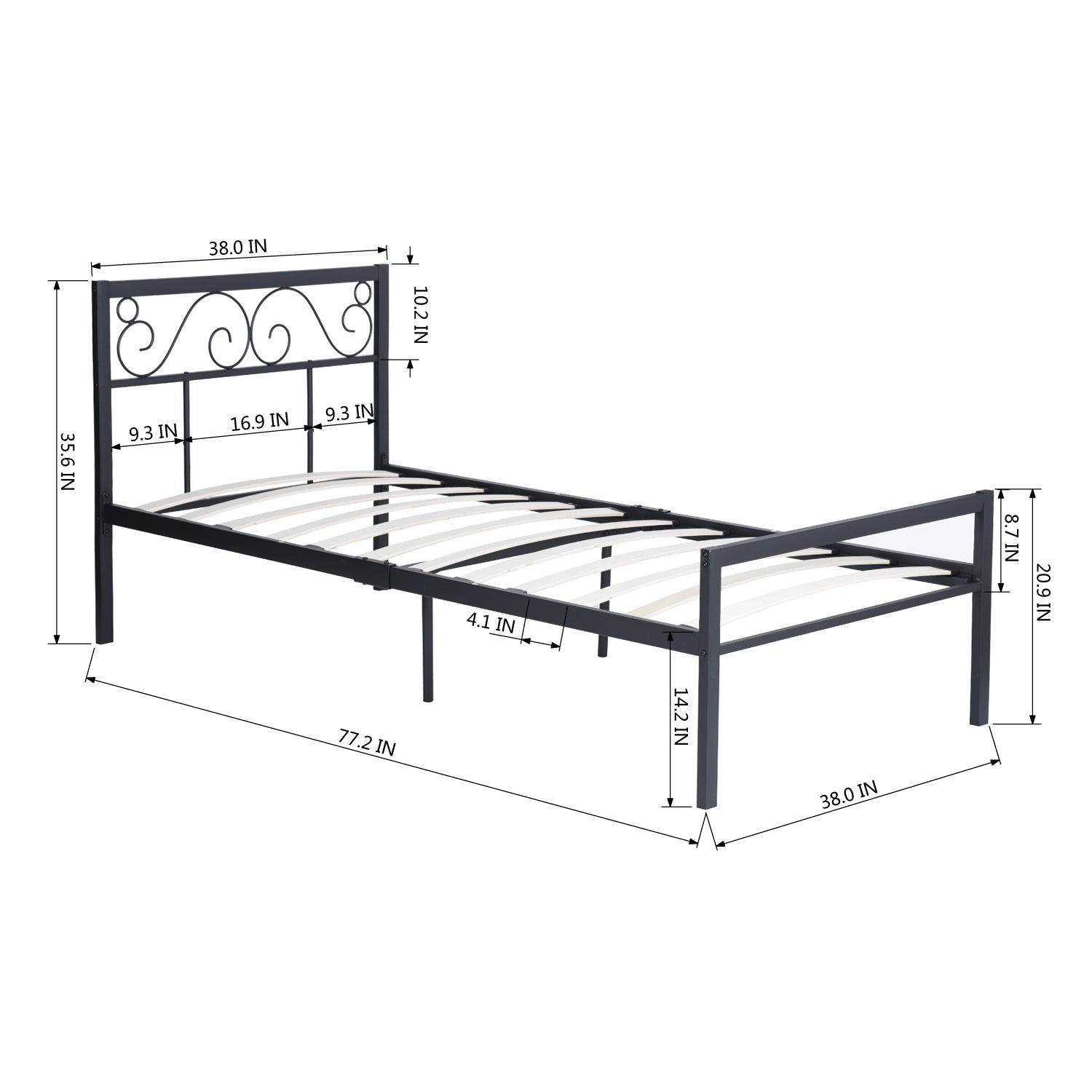 Khaos Single Bed Bk Beds
