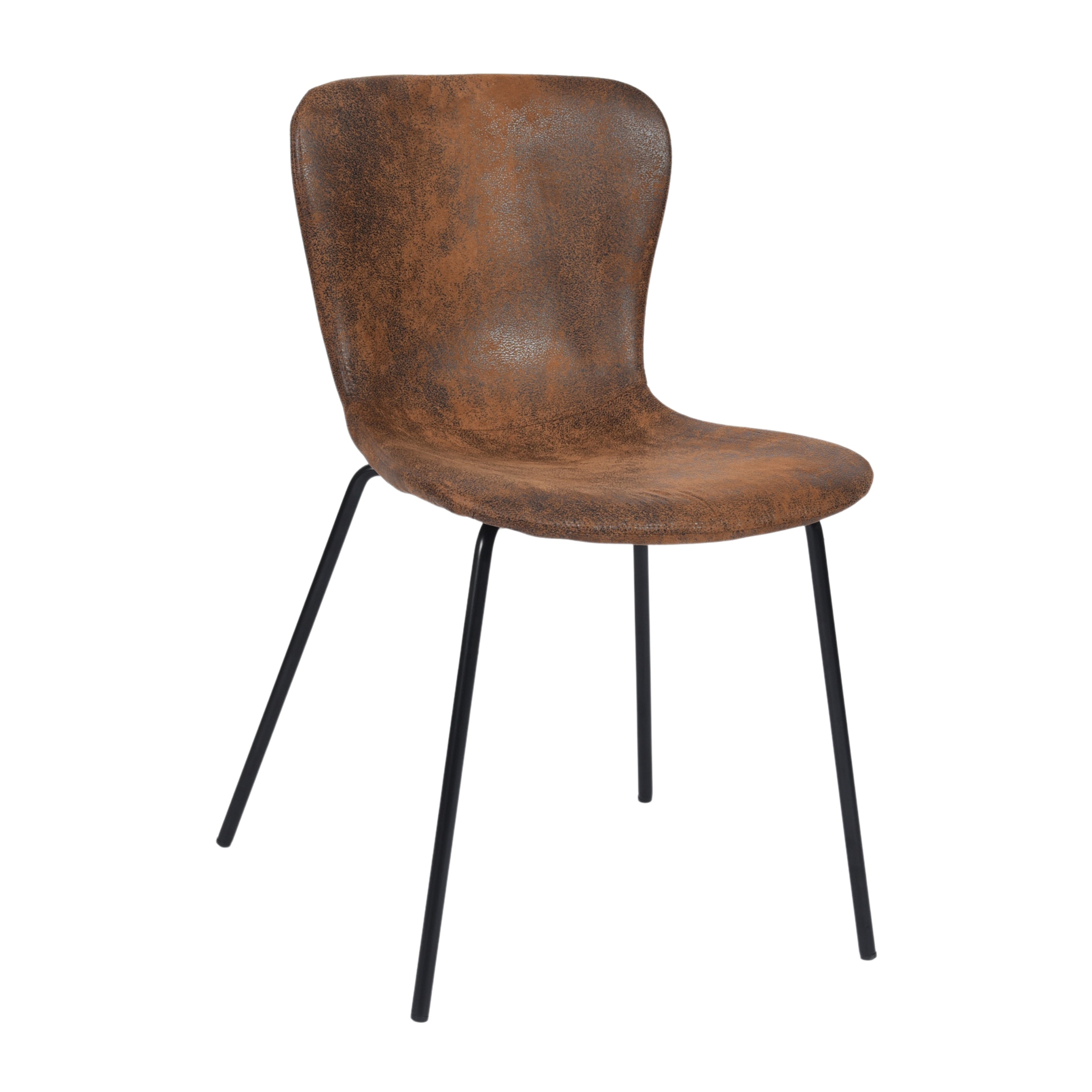 Koziello Suede Black Legs Dining Chairs