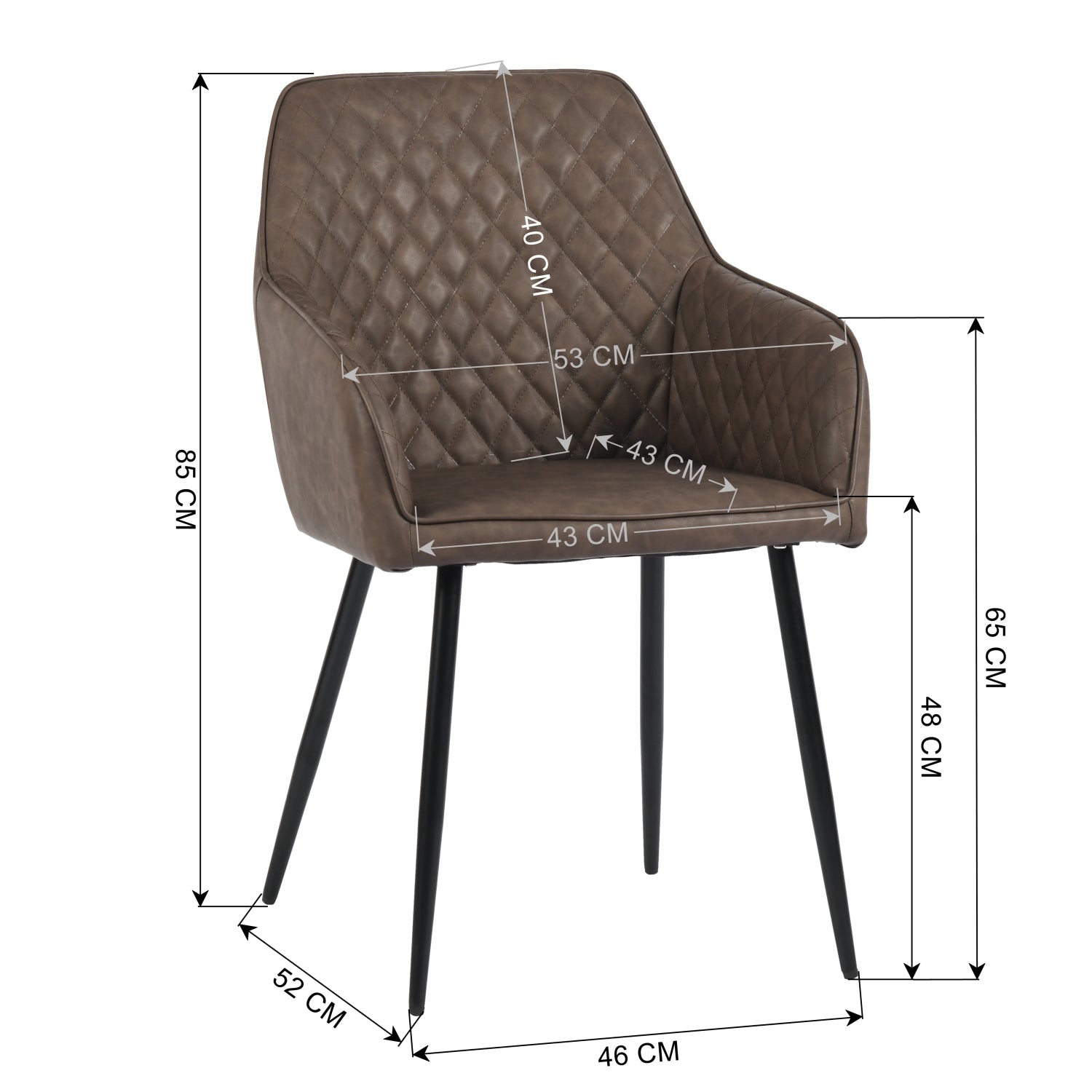 Lamo Grey Pu Dining Chair