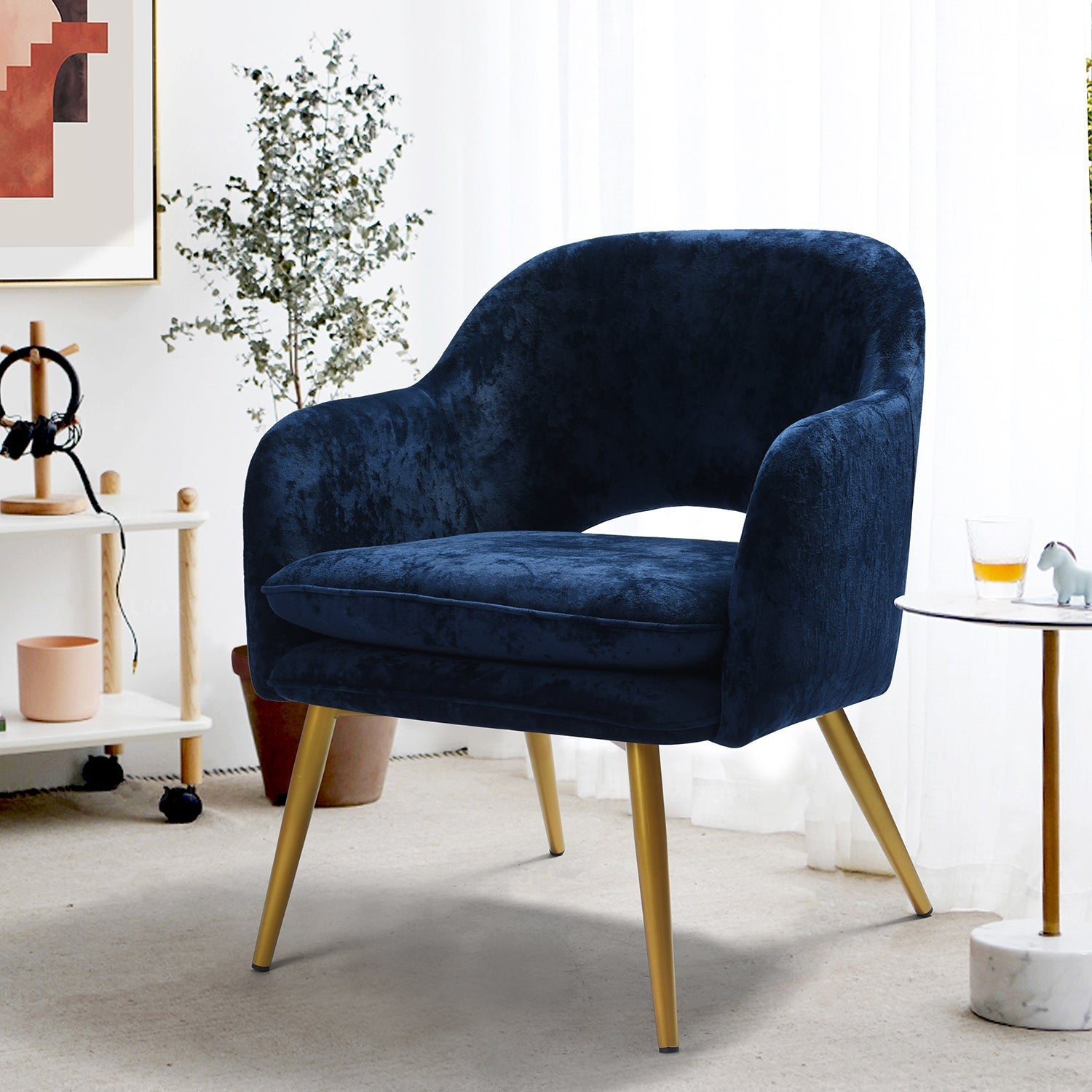 Lindsay Dblue 1Pc Accent Chairs