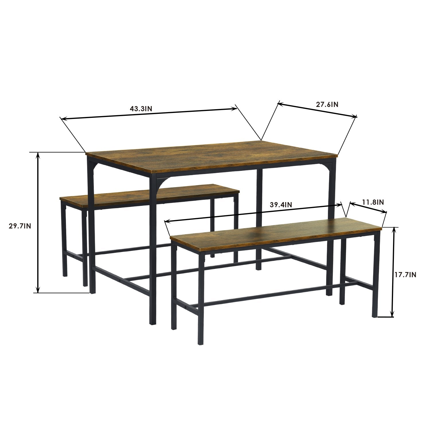 Lomaner 110 Vintage Dining Table Sets