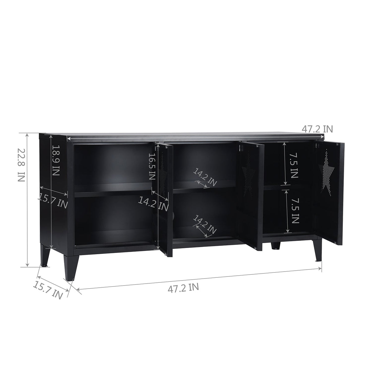 Matapouri Black Stars Accent Chests / Cabinets
