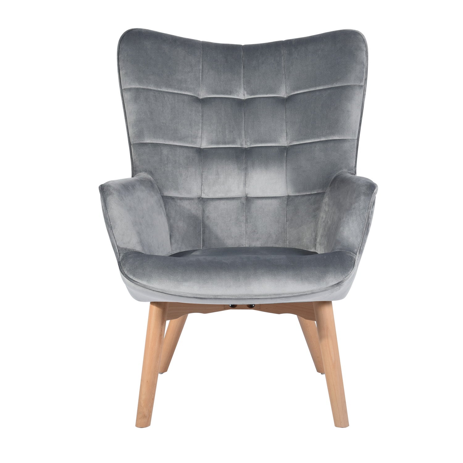 Matisse Velvet Grey Accent Chairs