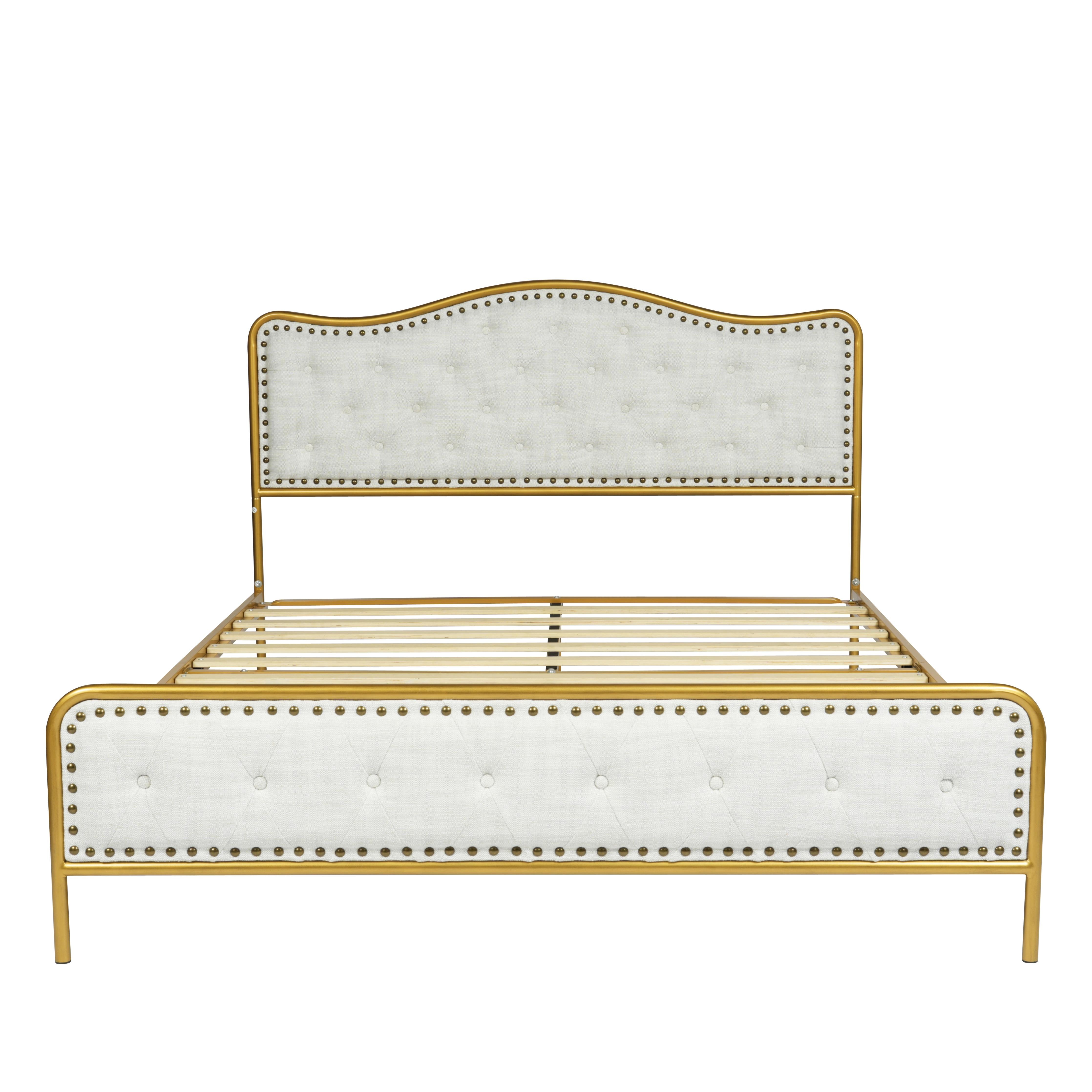 Merle Queen Beige Beds