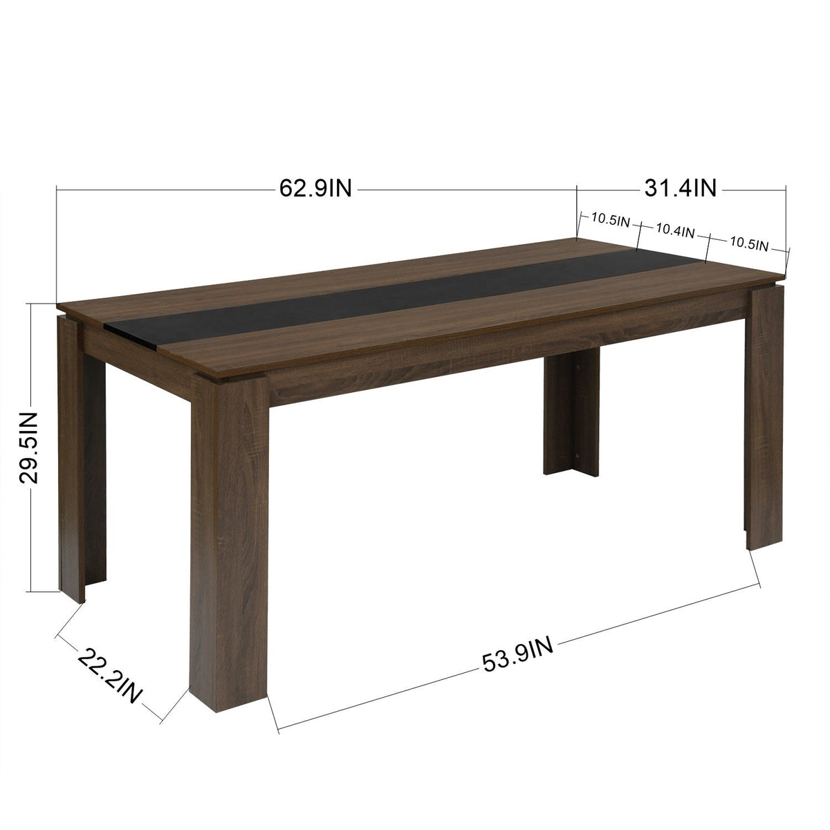 Musk 160 Brown 2Pc Dining Tables