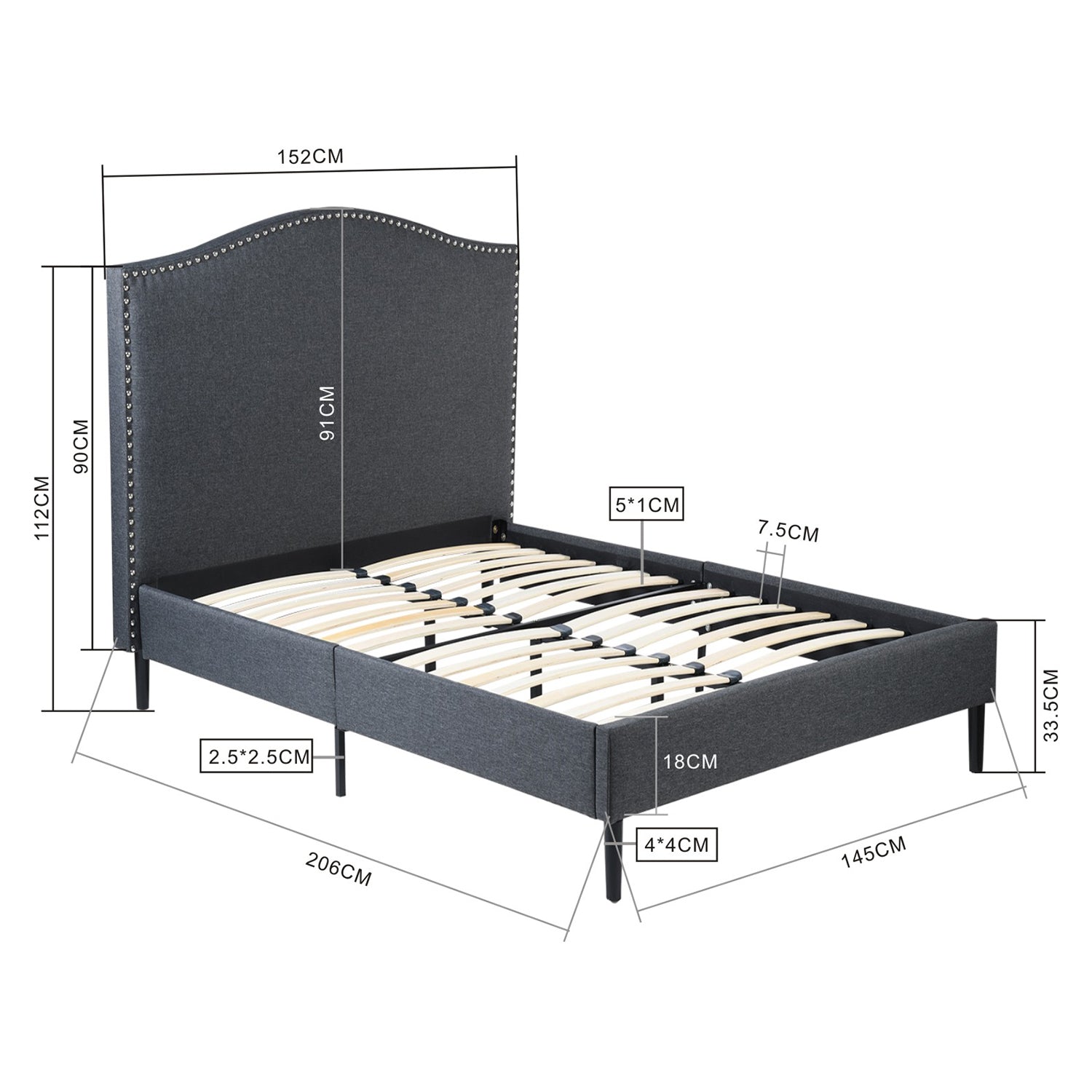 Nadine Double Size Bedframe