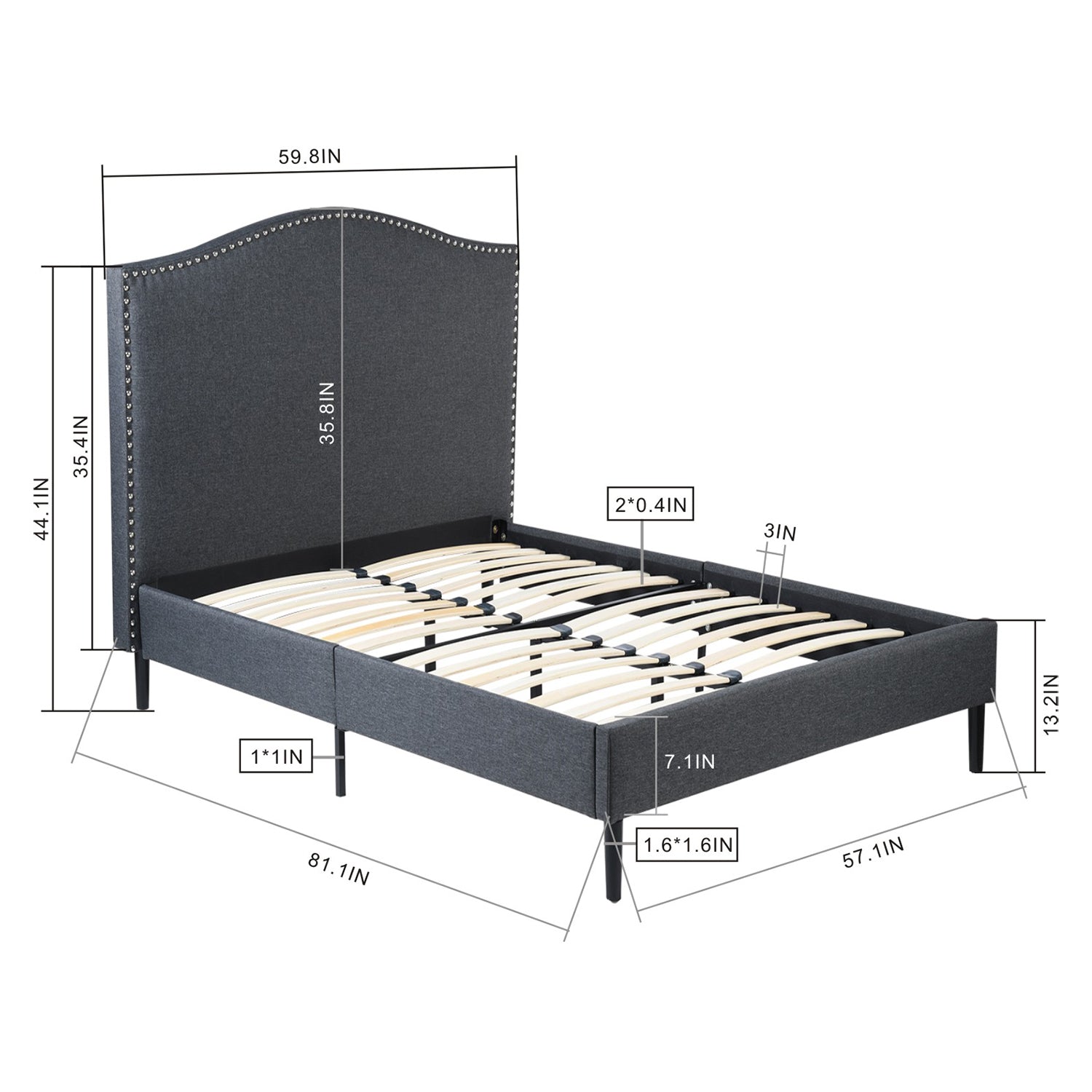 Nadine Double Size Bedframe